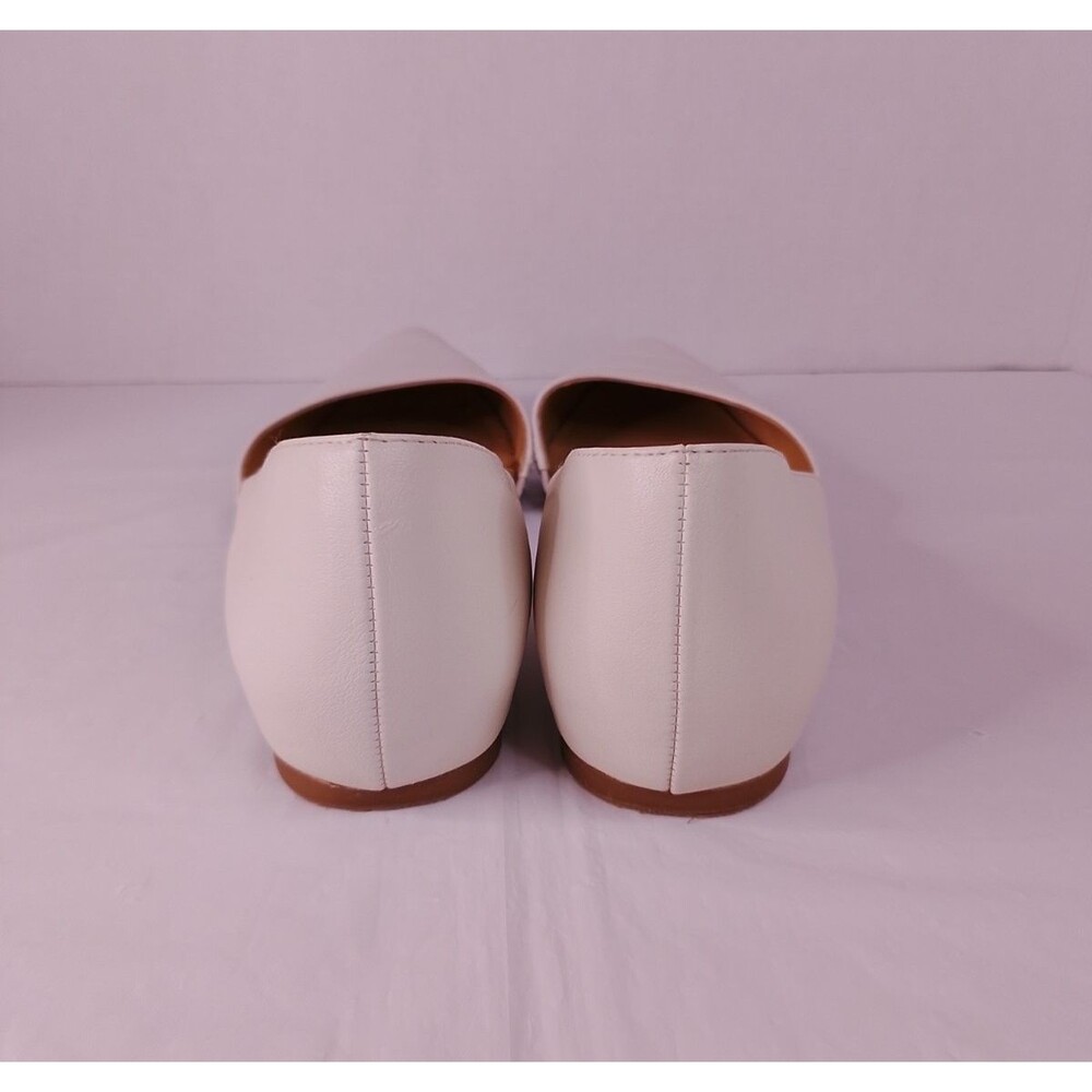 Naturalizer Tamara Womens Flats Size 6 Ivory Croc Leather Pointed Toe Slip On - Picture 5 of 7